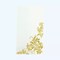 50 White Gold Dinner Paper Napkins Floral Print Party Events Decorations